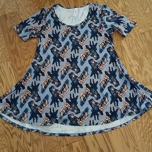 LulaRoe perfect T size XS giraffe print